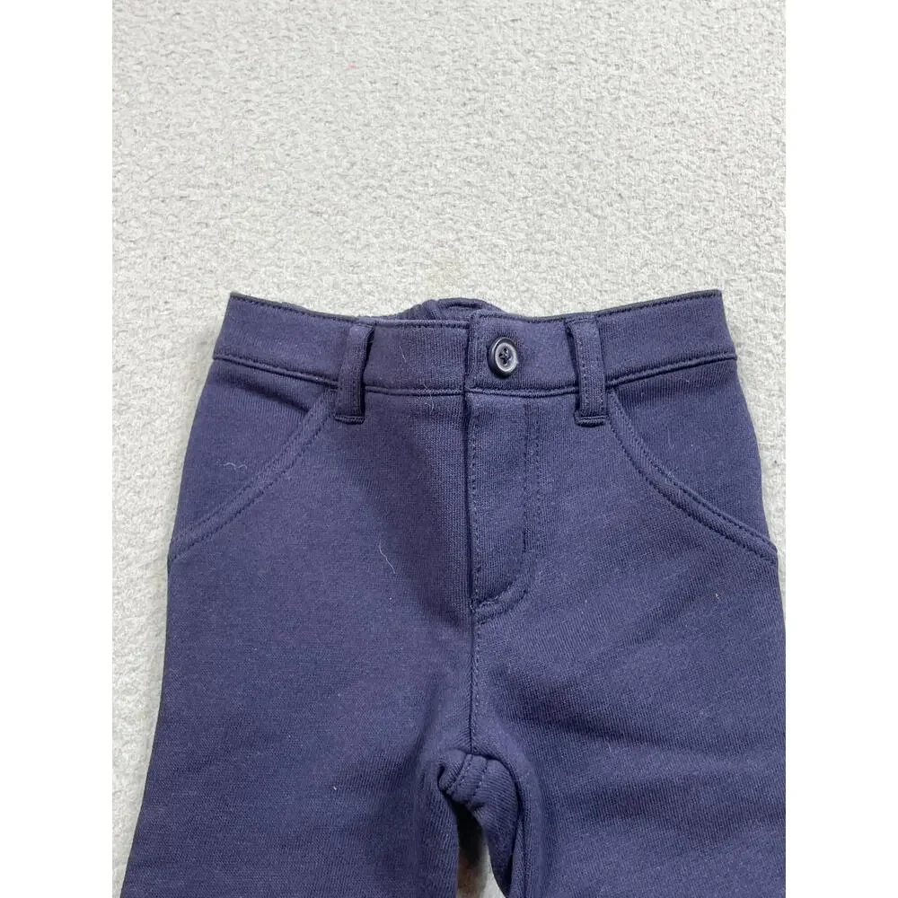 Gymboree Baby Size 6-12M Navy Cuffed Stretch Pants NWT